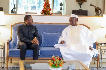 Côte d'Ivoire / Le Chef de l’État a eu un entretien avec son homologue du Togo, à Abidjan