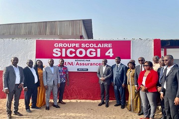 Côte d’Ivoire / Infrastructures et Equipements Scolaires : le Groupe Scolaire Sicogi 4 de Yopougon, entièrement rénové par SUNU Assurances Vie