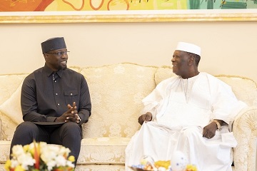 Coopération Côte d'Ivoire - Sénégal : Le Président Alassane Ouattara a eu un entretien à Abidjan, avec le Premier Ministre Ousmane SONKO